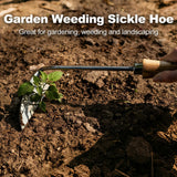 Berry&Bird Sickle Hoe Crack Weeder, Stainless Steel Japanese Weeding Sickle
