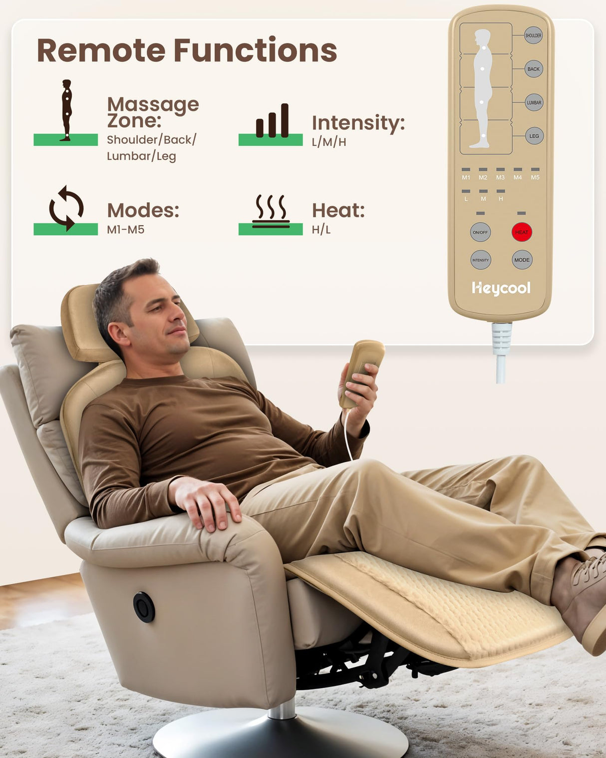 Massage Mat Full Body, Back Massager with Heat and Vibration, Massage Chair Pad, 10 Vibration Motors, 2 Heating Levels, Foldable, Gifts