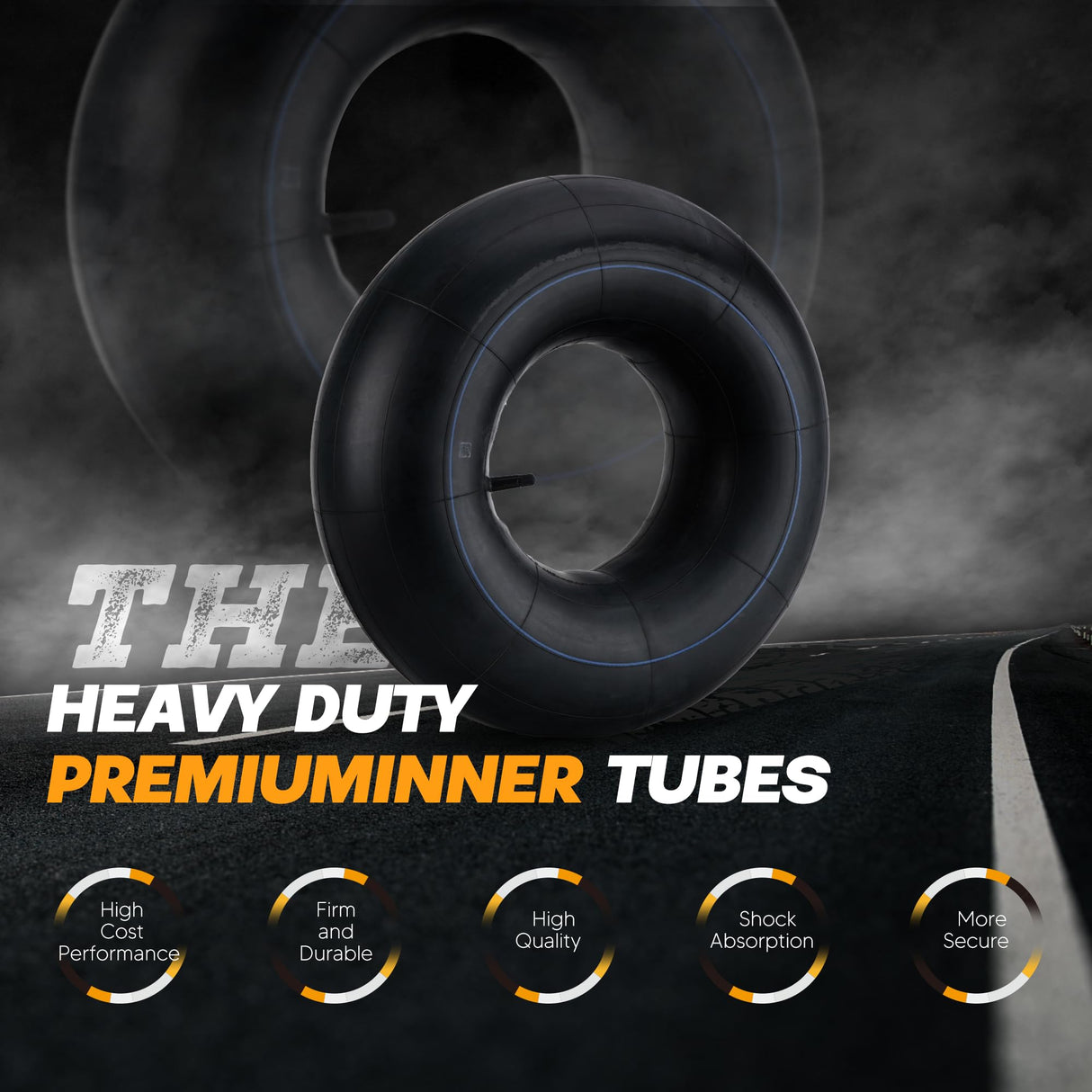 20x8.00-8" to 20x10.00-8" Tire Inner Tubes with TR13 Straight Valve Stem