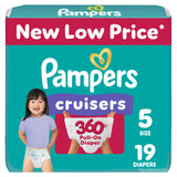 Pampers Diapers - Cruisers 360 - Size 6, 48 Count, Babyproof up to 100% Leakproof Pull-On Diaper