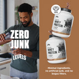Levels Grass Fed Whey Protein Powder, No Artificials, 24G of Protein, Pure Chocolate, 5LB
