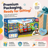 stargo Press to Go Car Toys, Montessori Toys for 1 Year Old Boy Gifts