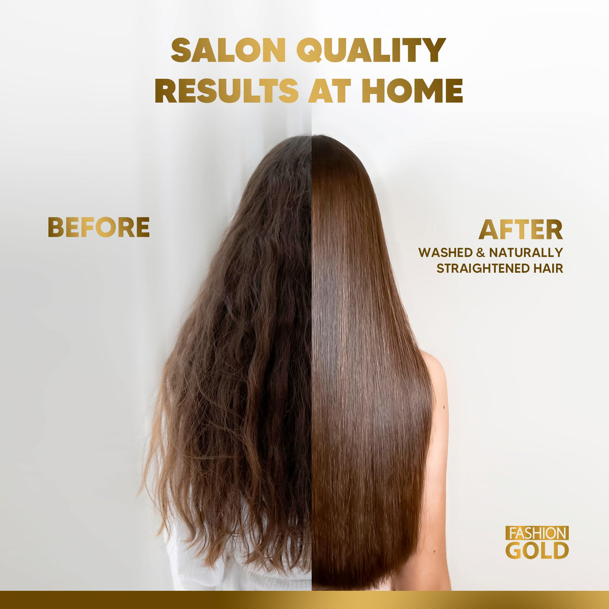 FASHION GOLD PROGRESSIVA 300g / 10.5oz | Brazilian Blowout Keratin Smoothing System | At-Home Professional Straightening Treatment | Reduces Frizz, Restores Shine, & Adds Strength | For All Hair Types