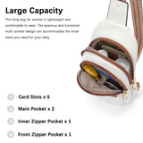 BOSTANTEN Sling Bag for Women Leather Crossbody Bags Fanny Pack for Travel