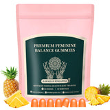 Premium Feminine Balance Gummies for Women, Pineapple Gummies for Women PH Health and Wellness, Hawaiian Pineapple Flavor, Improve Immune, Vegan, Gluten Free, Light Pink, 1 Pack