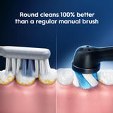 Oral-B iO Series Ultimate Clean Electric Toothbrush Replacement Brush Heads for an Oral-B Electric Toothbrush, 4 count, Black