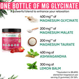 Adndale 90 CT Magnesium Glycinate 400 mg Gummies with Ashwagandha, Magnesium Malate & Taurate, Sugar Free Magnesium Gummies for Adults & Kids.
