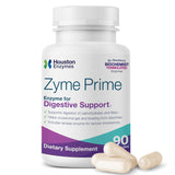 Houston Enzymes - Zyme Prime - 90 Capsules - Digestive Enzymes Women & Men Enzyme, Digestion for Carb, Fat & Protein Breakdown, Helps Intolerances, Bloating & Gas, Digestive Health Supplement