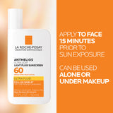 La Roche-Posay Anthelios Ultra Light Fluid Sunscreen for Face SPF 60, 1.7oz