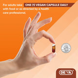 DEVA Nutrition Vegan Pumpkin Seed Oil 500 mg, Cold-Pressed & Unrefined - 90 Capsules