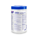 PURELL Foodservice Surface Sanitizing Wipes, Fragrance Free, 110 Count Canister, 7"x 10" Wipes (Pack of 6) - 9341-06
