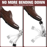 Chumia 12 Pieces Heavy Duty Door Stoppers 5.35 Inches Kickdown Adjustable Kick Down Door Stop for Bottom Easy Pedal with Rubber Tips Commercial(Silver)