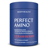 BodyHealth PerfectAmino Powder - BCAA and EAA Powder for Pre and Post Workout - Amino Acid Energy Drink for Men and Women to Support Lean Muscle and Recovery - Strawberry - 120 Servings