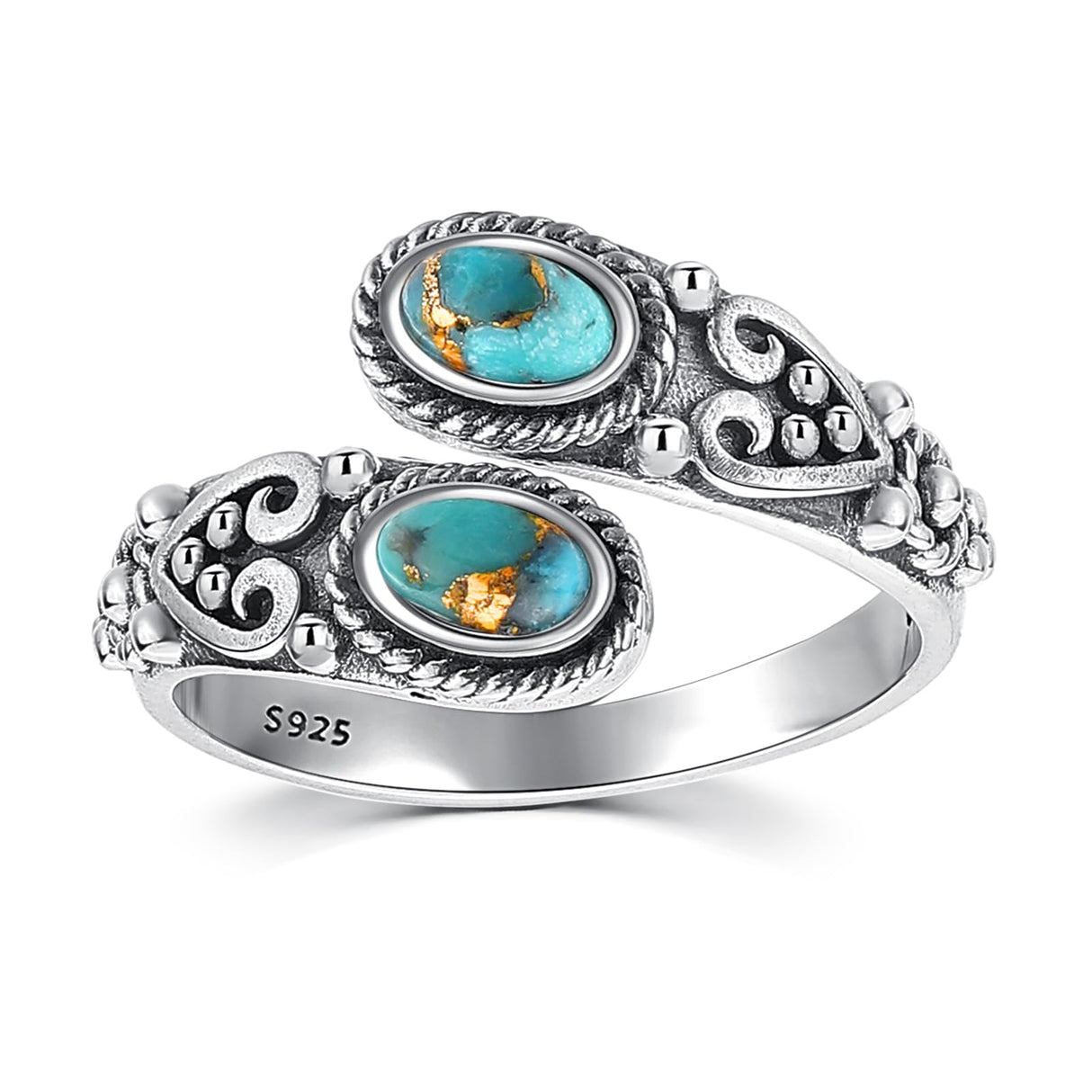 AVECON Just Breathe Rings for Women， Adjustable Size 6-8