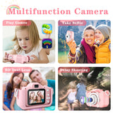 CIMELR Kids Camera Toys for 3 4 5 6 7 8 9 10 11 12 Year Old Boys/Girls, Kids Digital Camera for Toddler with Video, Christmas Birthday Festival Gifts for Kids, Selfie Camera for Child, 32GB TF Card