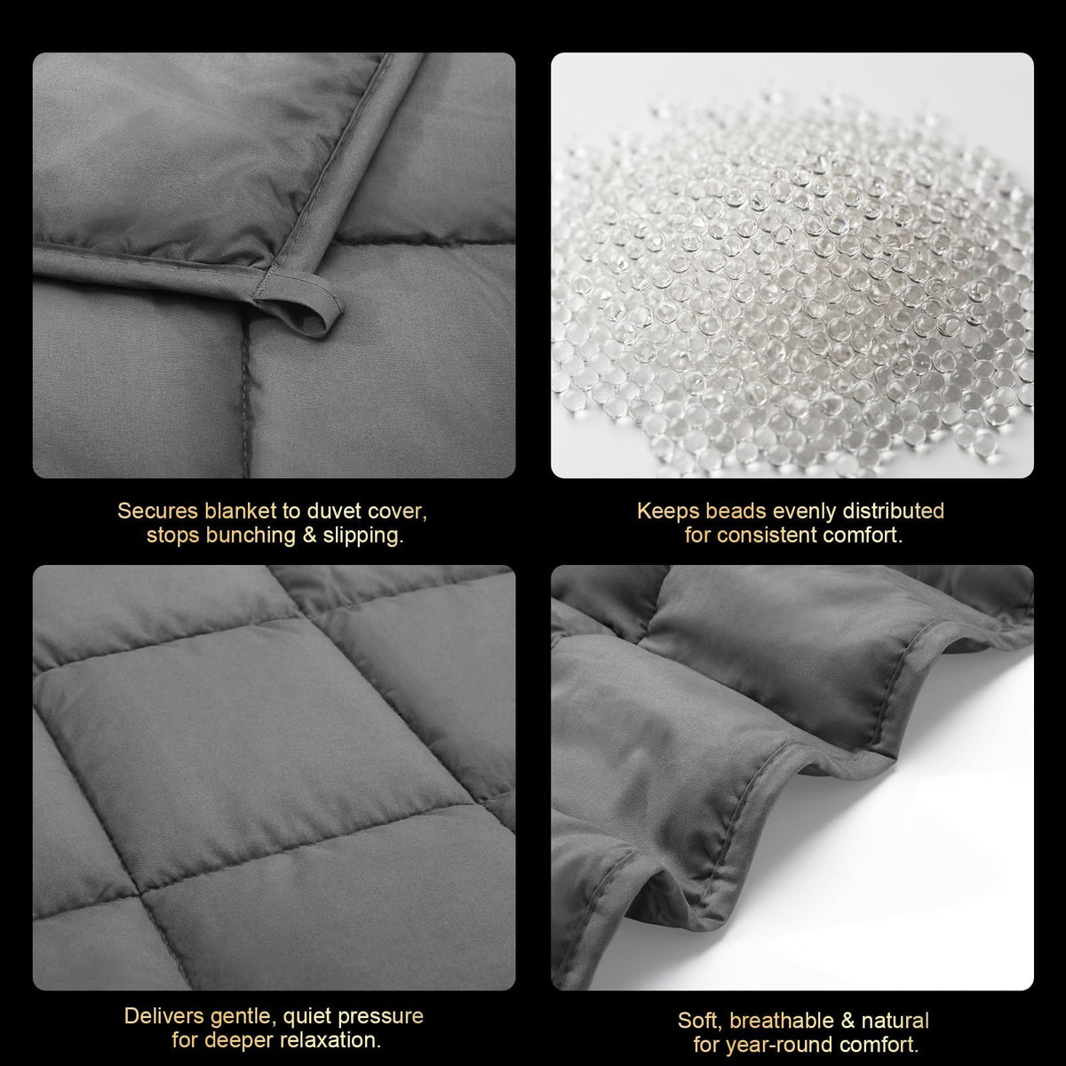 Smart Queen Weighted Blanket for Adults 60” x 80” with Box 20lbs