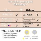 Nova Gold Filled Ear Cuff | Adjustable Ear Cuff | Non Pierced | 10mm | Handmade | 14K Gold | Cartilage Piercing | Smooth Design