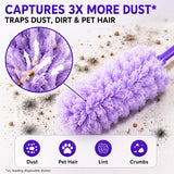 Macroto 30 Count 360°Heavy Duty Duster Refills(for Swiffer), Multisurface Duster Refills Only, Unscented Disposable for Cleaning with 4X Microfibers for Electronics, Furniture, Blinds, Ceiling Fans