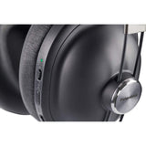 Panasonic RP-HTX90NE-K Wireless Overhead Bluetooth, Noise Cancelling Headphones with Microphone and Smart Voice Control, Retro Look and Comfortable Design Includes Detachable Cable - Black