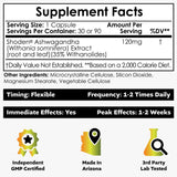 Nootropics Depot Shoden Ashwagandha Extract Capsules | 120mg | 30 Count | 35% Withanolides