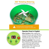 OYSIR Bean Sprouts Machine, LED Display Time Control, Intelligent Automatic Bean Sprouts Maker, 2 Layers Function Large Capacity Seed Grow Cereal Tool, 110V