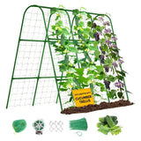 SHCCPPJ U-Shape Cucumber Trellis for Raised Bed 51.5''Lx50.5''Wx44''H