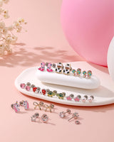 24 Pairs Hypoallergenic Screw Back Earrings for Girls Kids Women