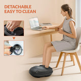 CILI Shiatsu Foot Massager Machine, Electric Heated Feet Massager for Plantar Fasciitis, Kneading Vibration Compression, Detachable Sleeve, Up to Men Size 13, Gifts for Dad Men