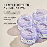 HERBIVORE Moon Dew 1% Bakuchiol + Peptides Retinol Alternative Anti Aging Eye Cream Reduces Fine Lines, Wrinkles & Puffiness, Plant-based, Vegan, Cruelty-free, 15mL / 0.5 oz