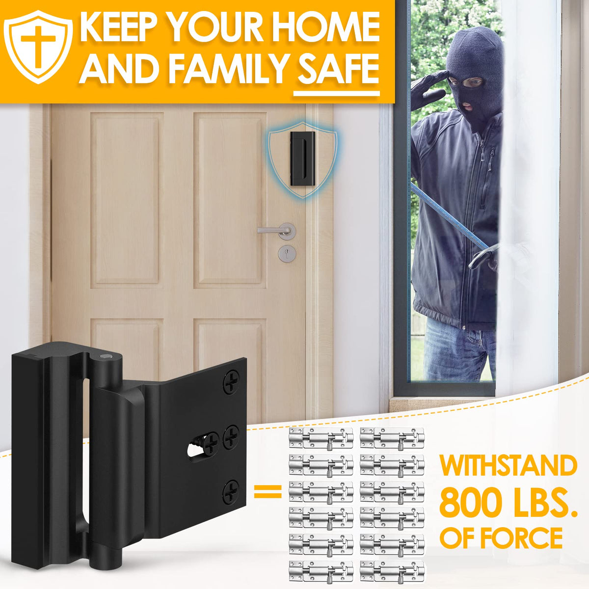 Lock Top Home Security Door Lock Door Lock Security Door Reinforcement Lock Met ...
