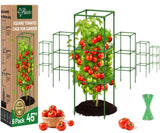 Riare 6 Pack 45in Square Tomato Cages for Garden, Heavy Duty Tomato Trellis