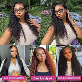 Chikamlty Deep Wave Bundles Human Hair 16 18 20 Inch Deep Curly Bundles 12A Grade 100% Unprocessed Brazilian Virgin Hair Wet and Wavy Bundles Double Weft Natural Black Color