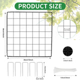 DYAUS 4 Packs Plant Protectors from Animals, Plant Cages for Outdoor Plants, 20Pcs 12"x12" Metal Plant Covers from Animals, Heavy Duty Chicken Wire Cloche, Garden Cloches to Keep Animals Out