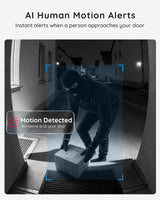 BOIFUN Video Doorbell Camera Wireless – No Subscription Required, 2K HD, 166° Wide View, HDR Night Vision, Motion Alerts, Two‑Way Audio & Battery Video Doorbell with Chime, 2.4 GHz Wi‑Fi Only