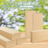 ACXFOND 2 Pack Unfinished Basswood Carving Blocks, 12x4x2Inch Large Bass Wood Blocks for Wood Carving for Home, Crafts, Class, Arts, Christmas DIY Supplies