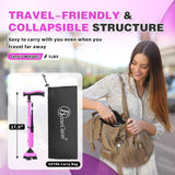 BeneCane Walking Cane for Men & Women Walking Stick for Seniors Folding Canes Quad Cane Adjustable Lightweight Sturdy Collapsible Heavy Duty with Soft TPR T-Handle and Travel Bag