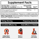 Nootropics Depot Nobiletin Capsules | 250mg | 30 Count | 20% Extract | Citrus aurantium | May Help Suppot Cognitive & Metabolic Function | May Help Promote Cardiovascular Function
