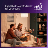 PHILIPS LED 60W A19 8-Pack Ultra Definition (2700K) 800 Lumen (8W = 60W) Dimmable Frosted Flicker-Free Light Bulbs