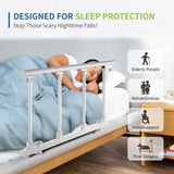 CanFord Bed Rails for Elderly Adults Safety, Folding Bedside Assist Rail Handle, Fall Prevention Safety Hand Guard Grab for Seniors & Surgery Patients, Fit King, Queen, Full, Twin(Tool-Free Assembly)
