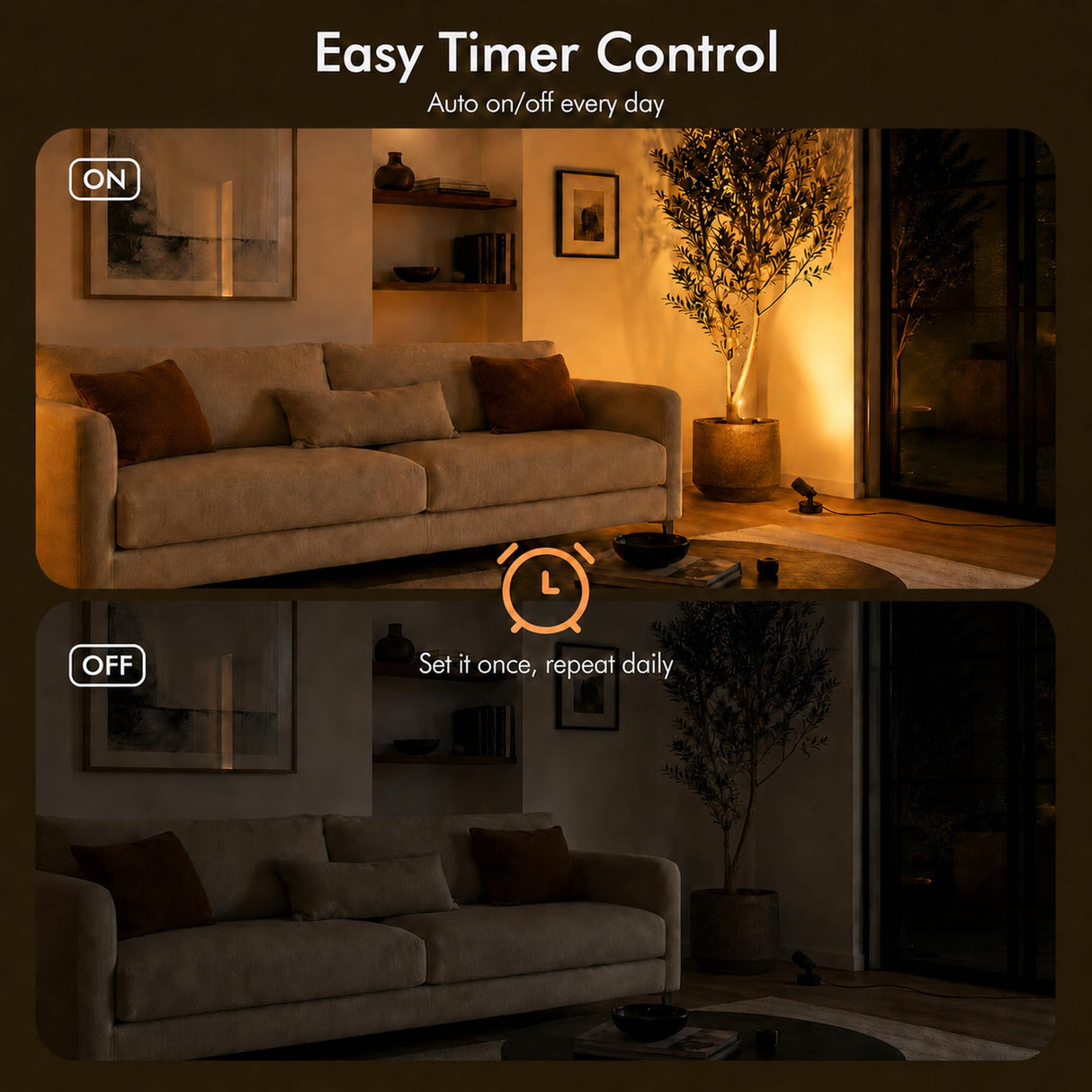 LED Spotlights Indoor, 5W Plants Uplighting with Remote Control Dimmable & Timer, Uplights Indoor Floor Spot Lights for Painting, Picture, Artwork, Accent Stick on Wall Light with 5.9 FT Plug Cord