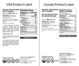 Food to Live - Organic Red Dragon Fruit Powder, 2 Pounds - Non-GMO, Freeze-Dried Pitaya, Raw Pitahaya, Vegan Superfood, Bulk, Non-Irradiated, Rich in Vitamins and Minerals