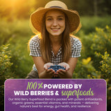 Greens+ Advanced Multi Wild Berry Superfood Powder, Organic Blend, Vegan, Non-GMO, Soy-Free, Dairy-Free, Gluten-Free, Dietary Supplement with Vitamins & Minerals, 9.4 oz