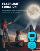 Walkie Talkies for Kids Long Range: 4 Pack 4-Color Replaceable Back Shell