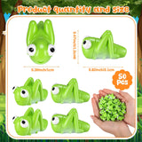 Geelin 50 Pcs Mini Resin Grasshopper Figures Bulk, Miniature Resin Animal Realistic Grasshopper Tiny Bug Ornament Lifelike Forest Tool for Party Shooting Props Favor