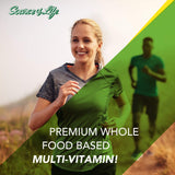 Natures Plus Source of Life Adult Chewable Multivitamin - 90 Vegetarian Wafers - Apple Cinnamon Flavor - Natural Whole Foods Supplement - Overall Health, Energy - Gluten-Free - 45 Servings
