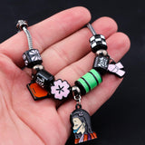 SONGCHANGJEWELRY Nezuko Bracelet – Colorful Charm Beads Inspired by Anime Slayer – Anime Gift for Fans and Collectors
