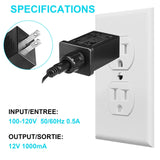 4PCS Replacement Yard Inflatable Adapter 12V Class 2 Power Supply 120VAC 60Hz LED IP44 Waterproof Transformer Plug for LED Strip String Light Halloween Christmas Inflatable Decorations