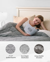 Mr. Sandman Cooling Weighted Blanket for Adults, Queen Size 15 lbs, 60″x80″