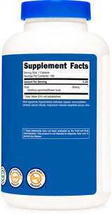 Nutricost Rutin 500mg, 180 Capsules - Gluten Free, Non-GMO, and Vegetarian Friendly