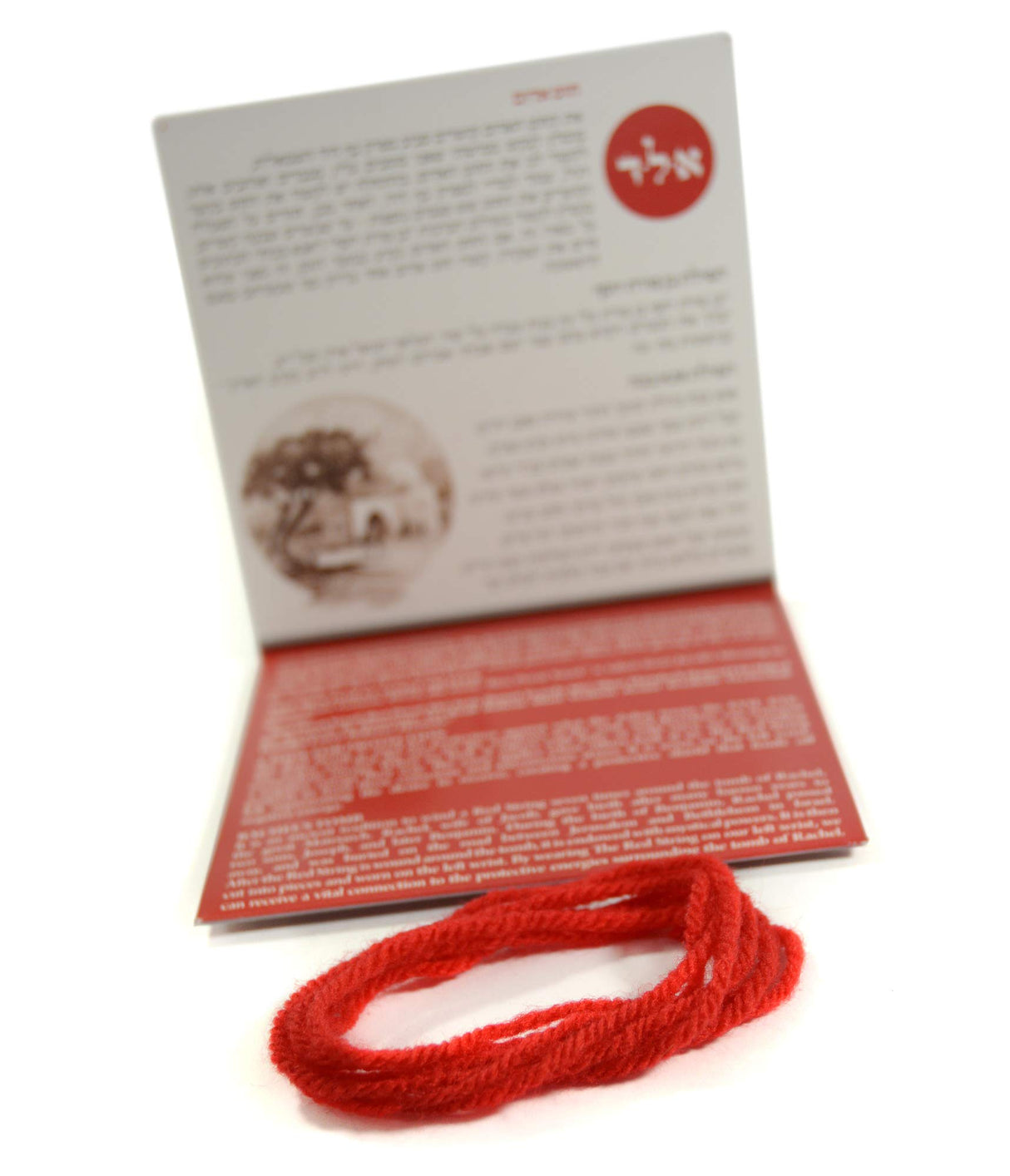 The Original Kabbalah Red String Bracelet from Israel - 60" Wool Cord for Spiritual Protection with Blessing, Prayer & Instructions (For Adults) for up to 7 Evil Eye Protection Bracelets